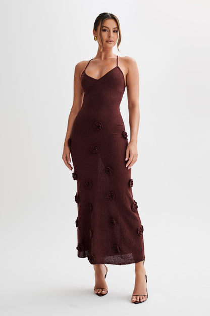 Knit Maxi Dress™ - Sophisticated Floral Bodycon Style