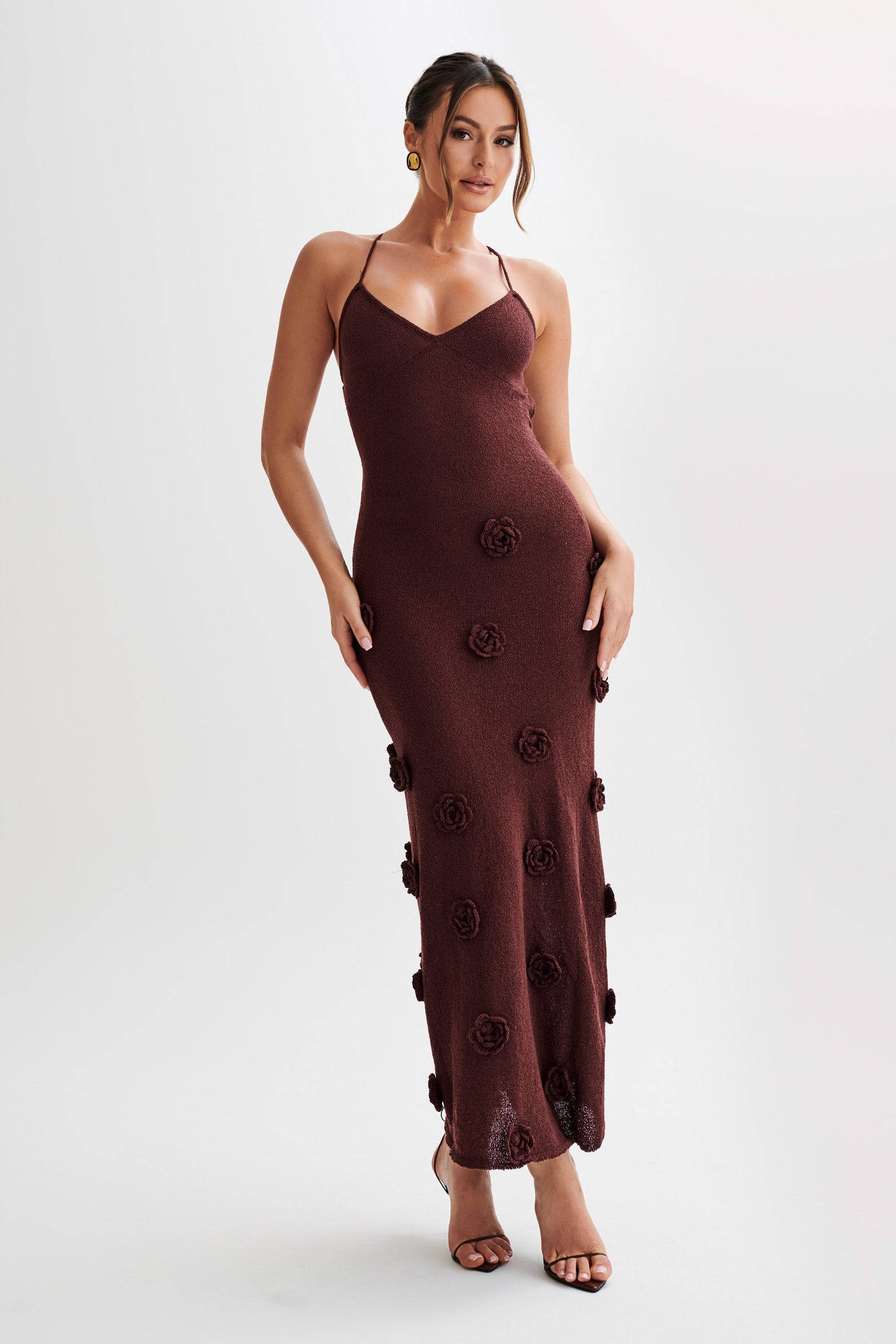 Knit Maxi Dress™ - Sophisticated Floral Bodycon Style