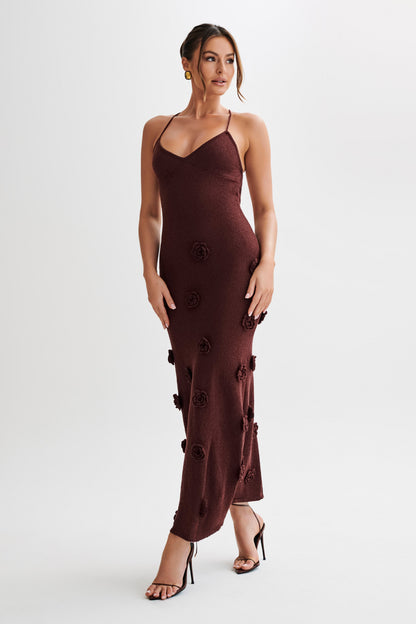 Knit Maxi Dress™ - Sophisticated Floral Bodycon Style