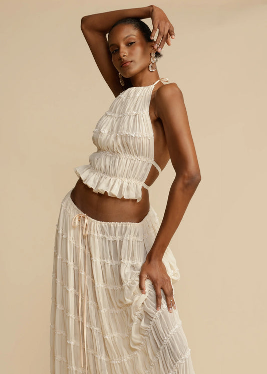 Backless Pleated Set™ - Perfect for Spring and Summer