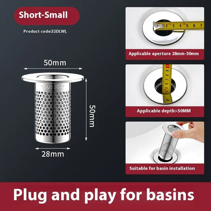 Washbasin Leaking Plug™ - Protect Pipelines from Clogging