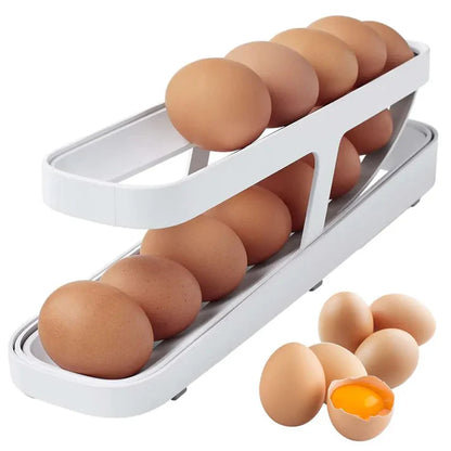 Rolling Egg Holder™ - Innovative Space-Saving Egg Dispenser