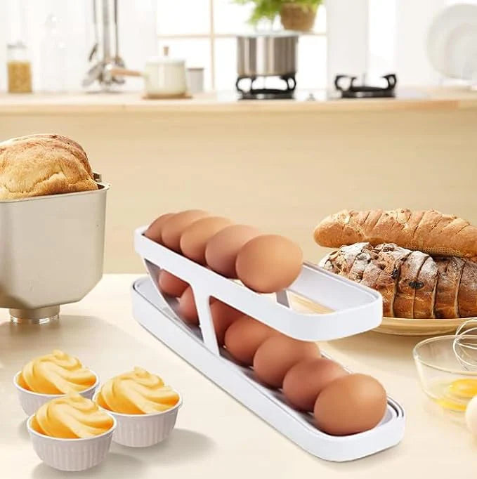 Rolling Egg Holder™ - Innovative Space-Saving Egg Dispenser