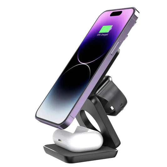 MagSnap™  - 3-In-1 Fast Charging, Foldable & Wireless Charger