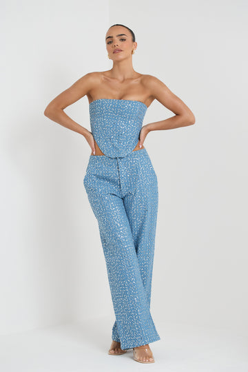 BLUE GLAZE TROUSERS™ - Infusing Elegance & Ultra-Chic Vibe