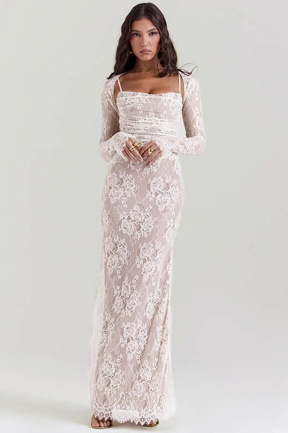 Floral Lace Dress™ - Romantic Elegance